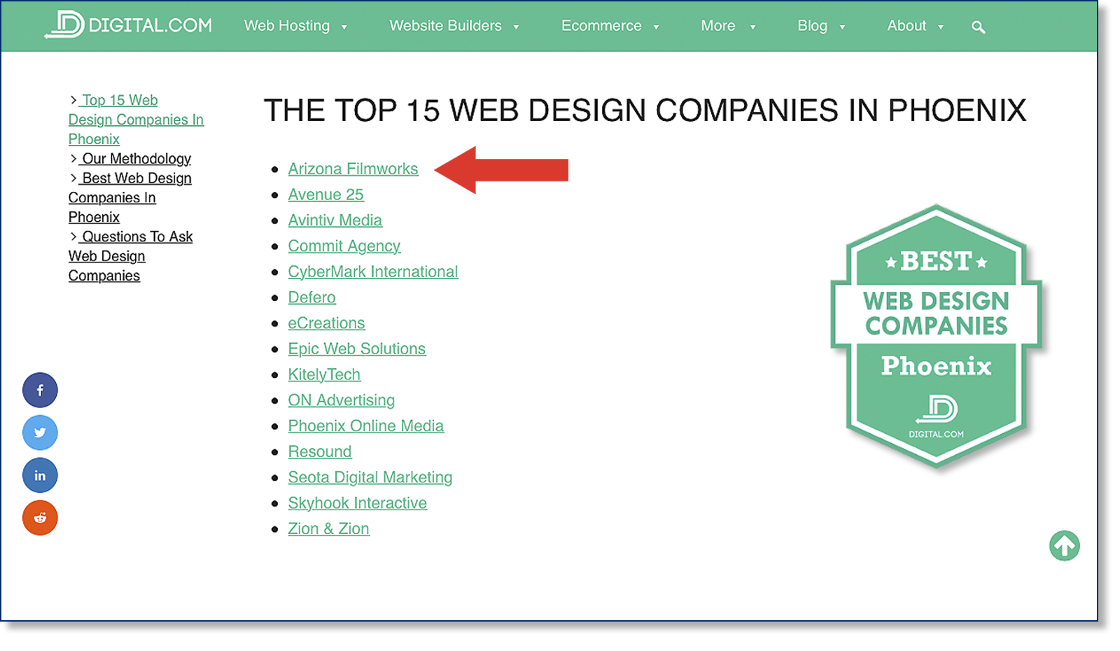 video production Phoenix award